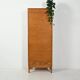 Antique Scandinavian filing cabinet, tambour archive cabinet, high-end, single, Sweden, 1960s