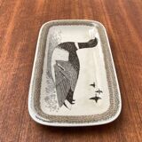 Vintage German ceramic bird plate by Thomas.