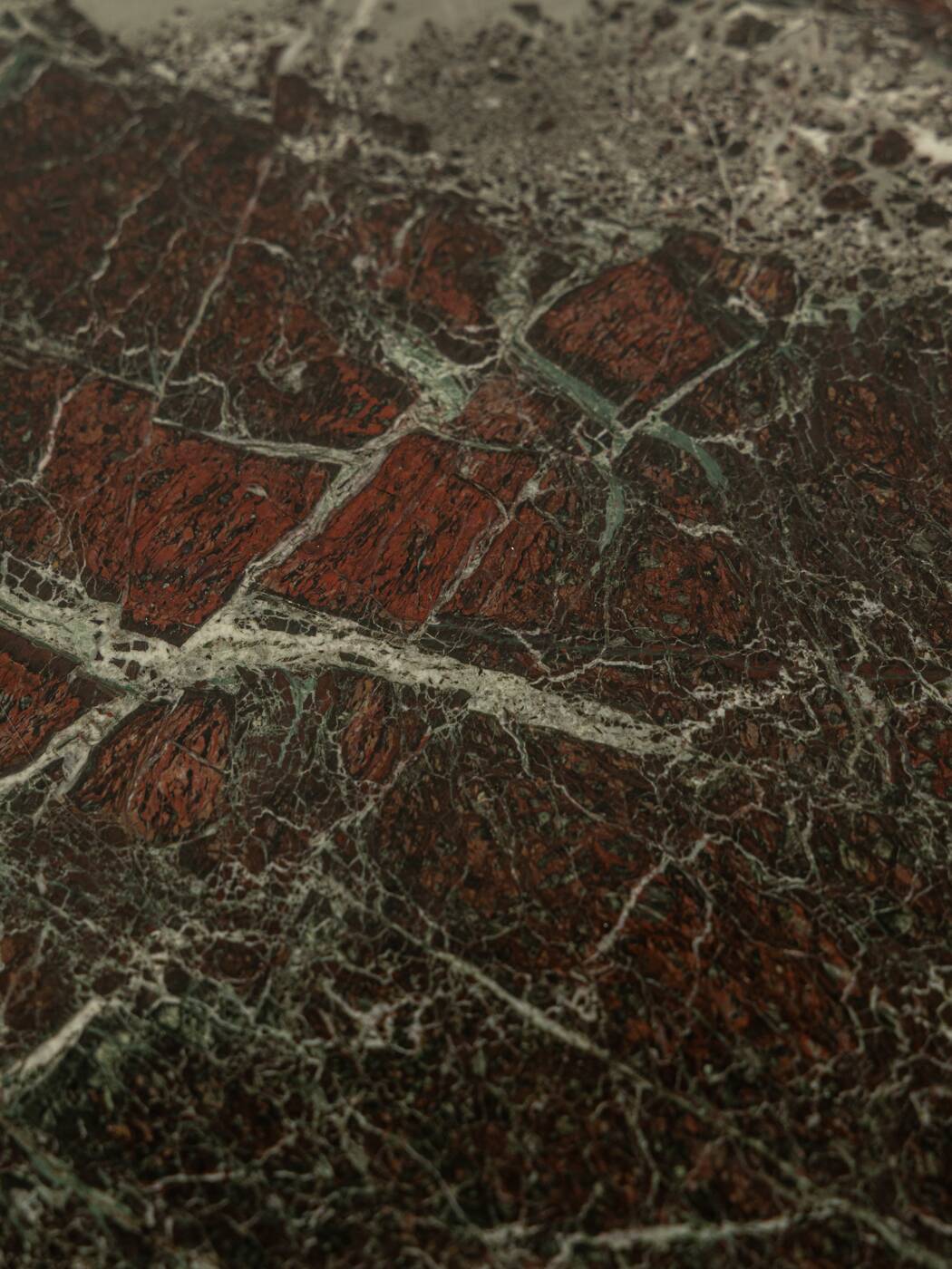 1960s marble dining table, Ø 110 cm