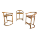 Set of 3 Almillmö bar stools, vintage German design from the 1980s.