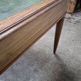 Vintage mahogany desk and leather top
