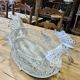 Iron basket with hen