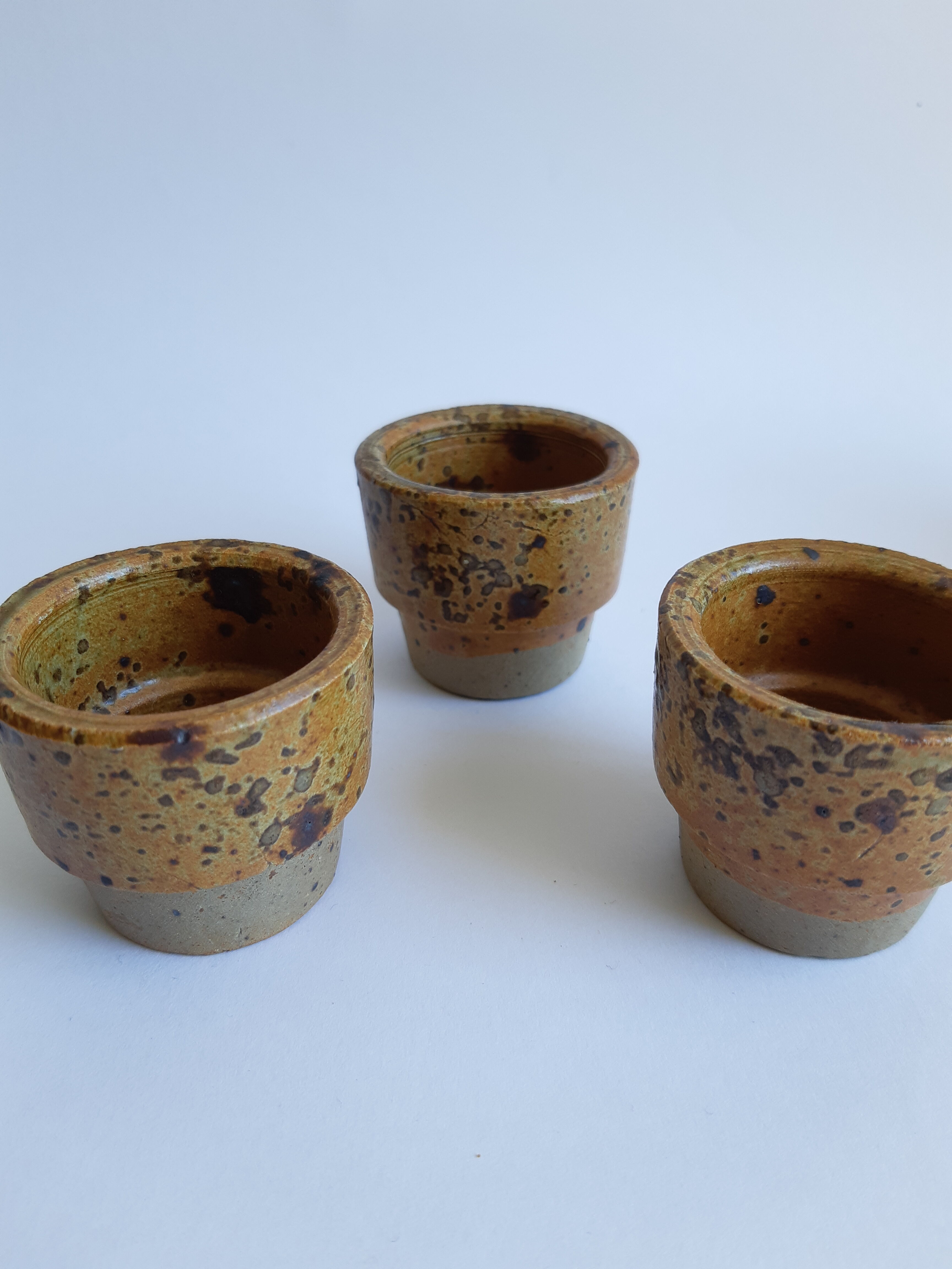 Lot de 6 coquetiers céramique vintage