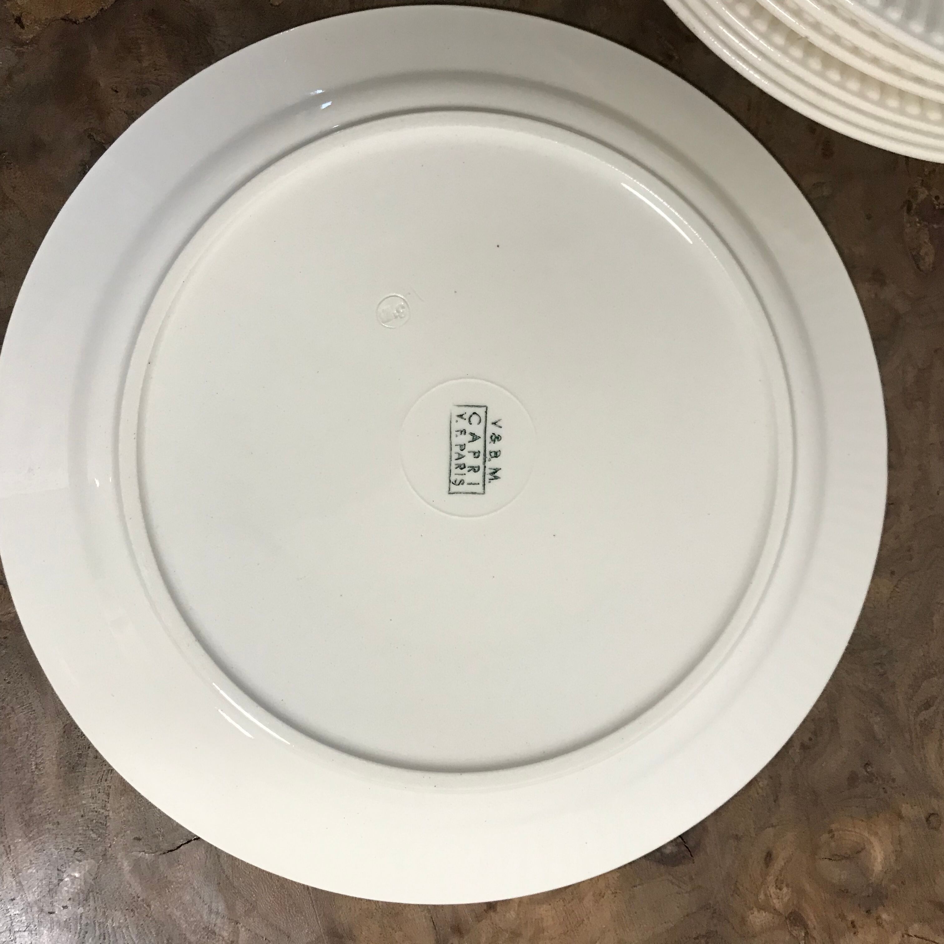 Set of 8 vintage flat plates capri by Villeroy Boch