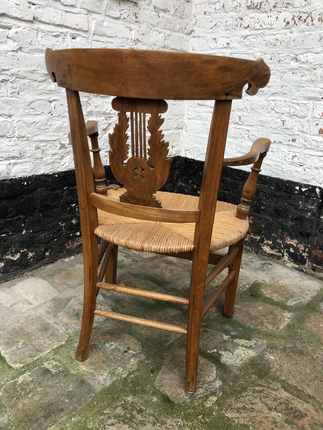 Cherry armchair directoire