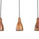 Set of three copper Bent Karlby pendant lamps for Lyfa