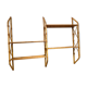 Double shelves murale rattan 1960