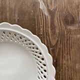 Openwork, woven earthenware plate