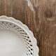 Openwork, woven earthenware plate