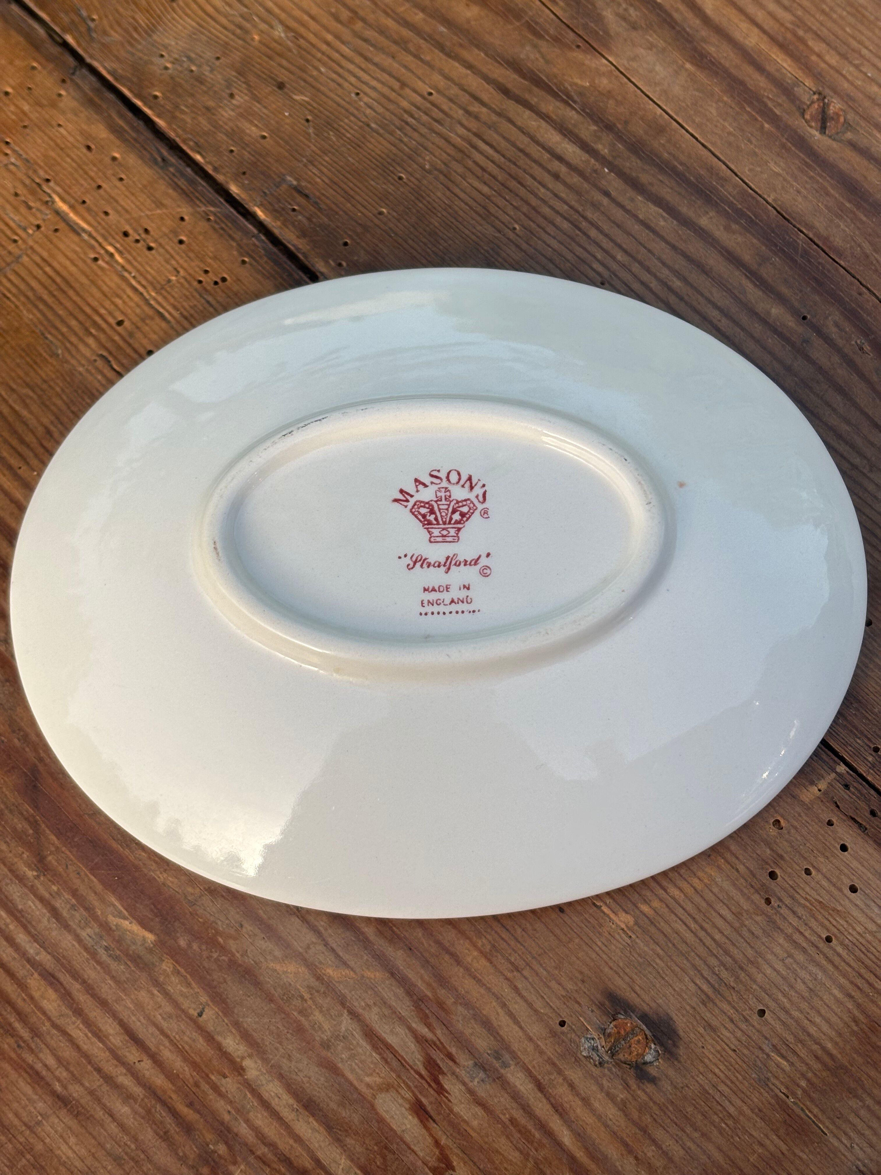 English porcelain soap dish Mason's Stratford