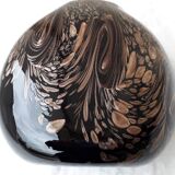 Nason glass vase with metal inclusions