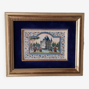 Miniature of the castle of Azay-le Rideau by Lucy Boucher.