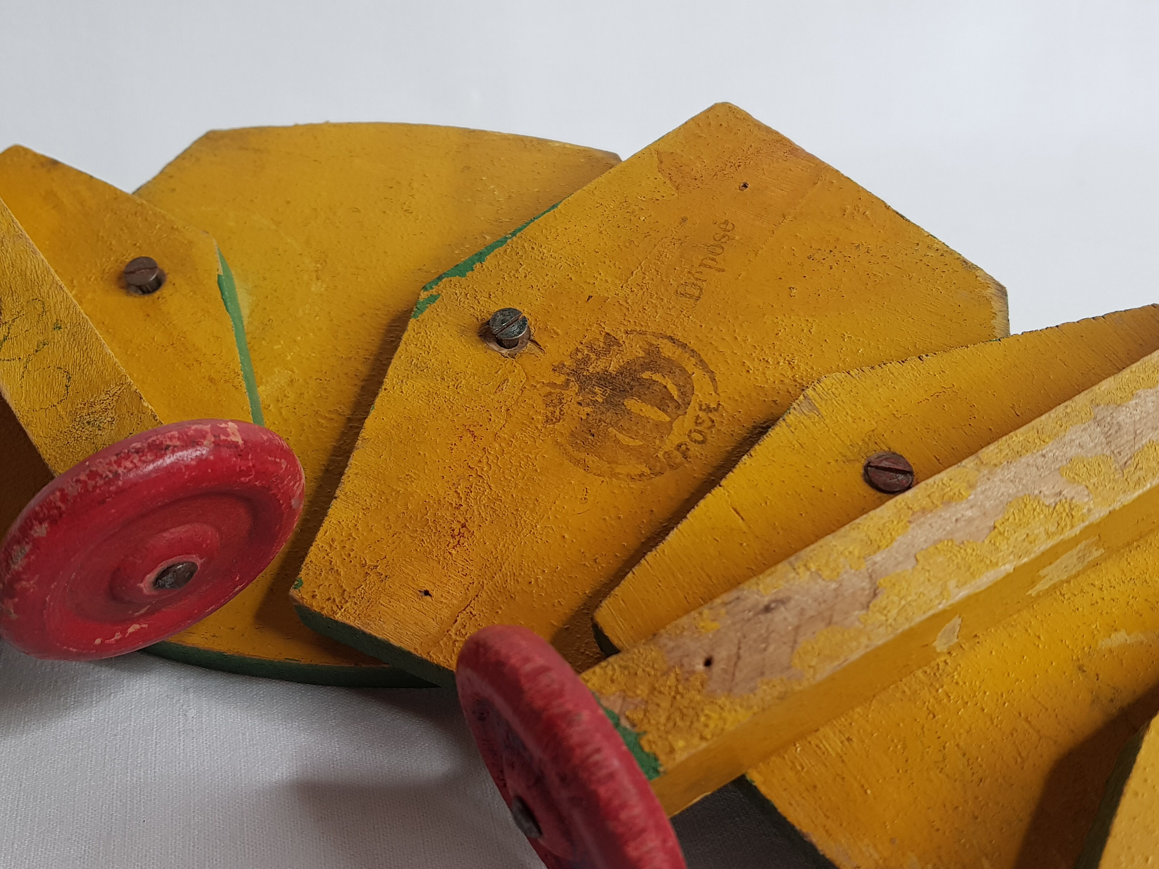 Old toy to shoot, dragon articulated 60 cm, 1900-1930s