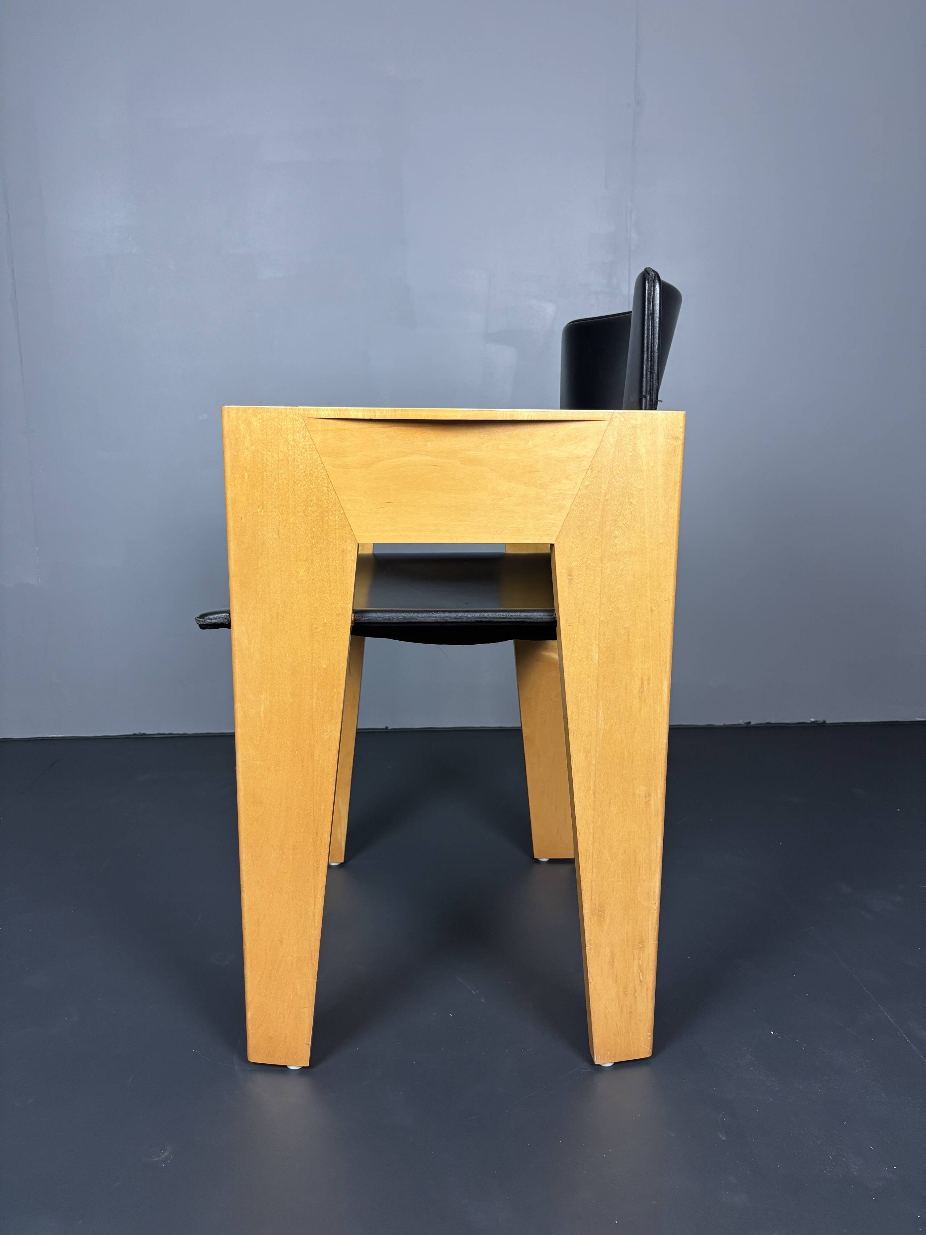 set 6 Modernist dining chairs by Arnold Merckx for Arco, Dutch design 1980s