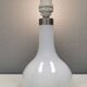 Helios table lamp, teardrop shaped, made of white opal glass. 1986 Denmark