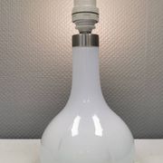 Helios table lamp, teardrop shaped, made of white opal glass. 1986 Denmark