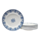 Series of 10 old Terre de Fer plates by L.G. for the earthenware factory of Clairefontaine
