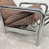 Vintage tubular chrome armchair by Milo Baughman for James Inc./Thayer Coggin.