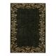 Hand-knotted anatolian antique 1970s 213 cm x 298 cm black wool carpet