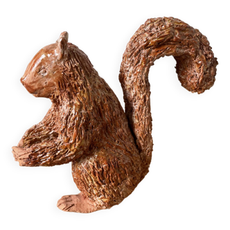 Statuette céramique écureuil