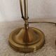 Orange glass paste tulip lamp, art nouveau swan neck, art deco