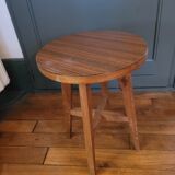 Wooden stool and formica 60's