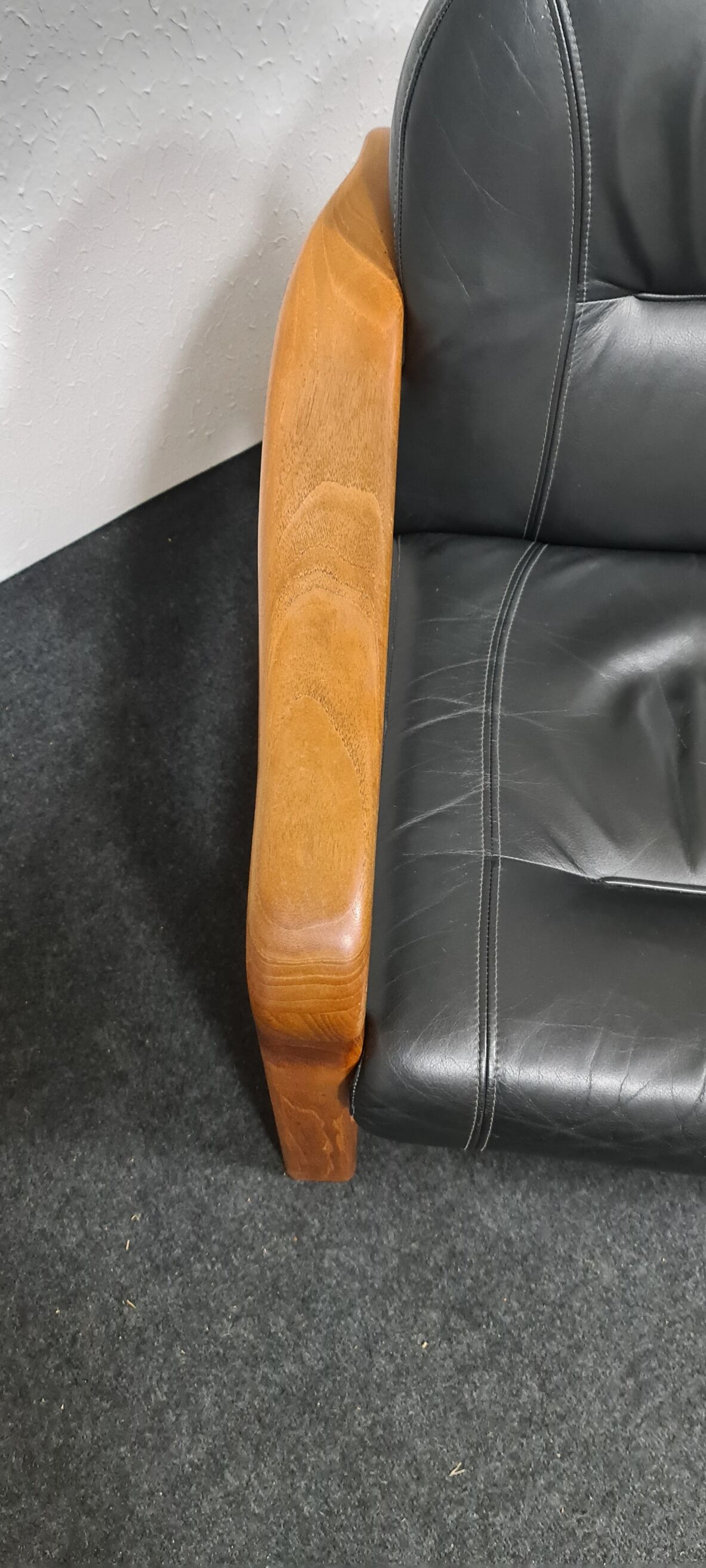 Fauteuil design danois en teck vintage par Komfort