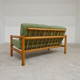 Canapé banquette 2 places verte , Europe de l'est