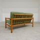 Green 2-seater sofa bench, Eastern Europe