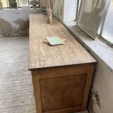 XL oak counter, trade furniture with multi-drawers