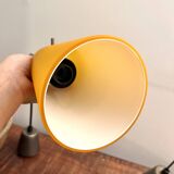 Orange and white glass pendant lights, 1970s