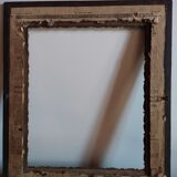 Cadre en bois et stuc doré ancien 47 cm x 54 cm