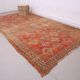 Vintage Moroccan Wool Rug 185 x 337 cm - Berber Handmade Rug - Bohemian Rug