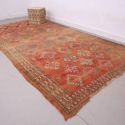 Vintage Moroccan Wool Rug 185 x 337 cm - Berber Handmade Rug - Bohemian Rug