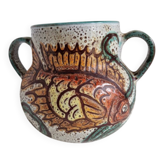 Vallauris Etienne Daniel Vase with Ears