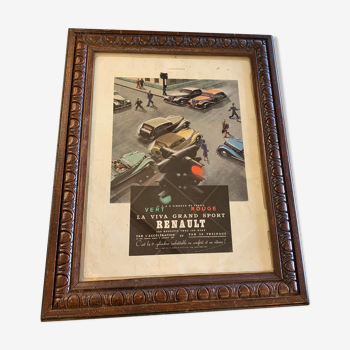 Advertising poster directed Renault