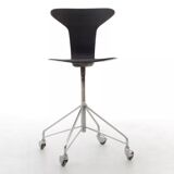 Munkegaard Scandinavian chair on wheels, or Swivel chair.