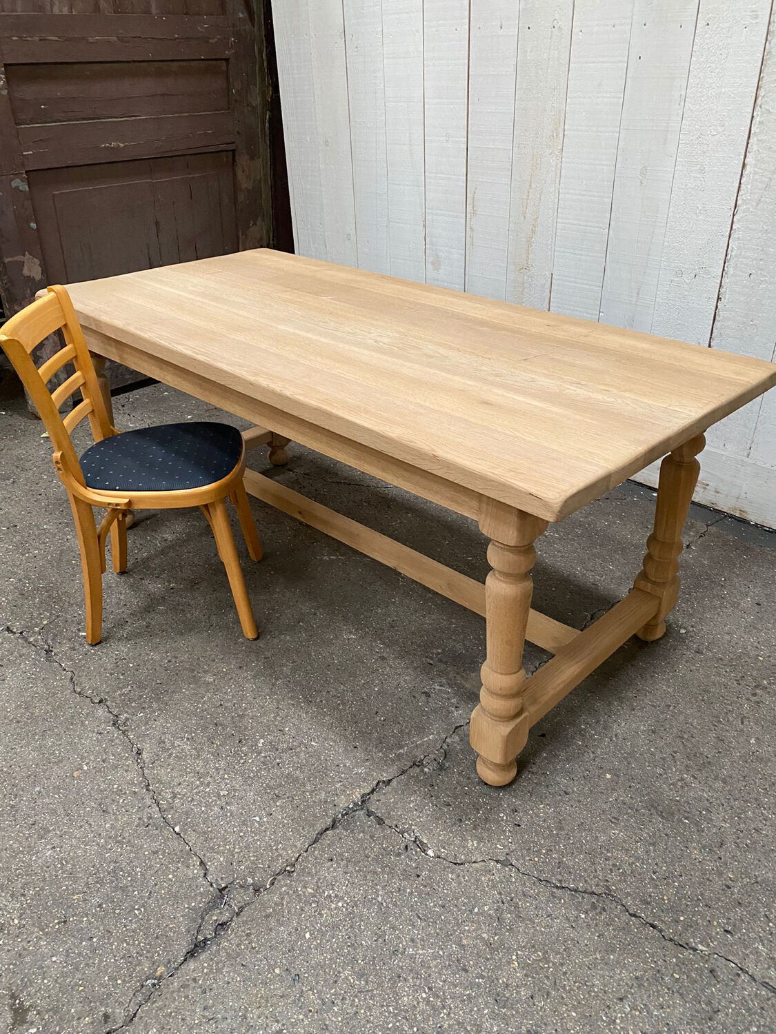 Farmhouse table stripped and restored