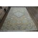1970s Vintage Turkish Handmade Wool & Cotton Orange Area Rug 203x313