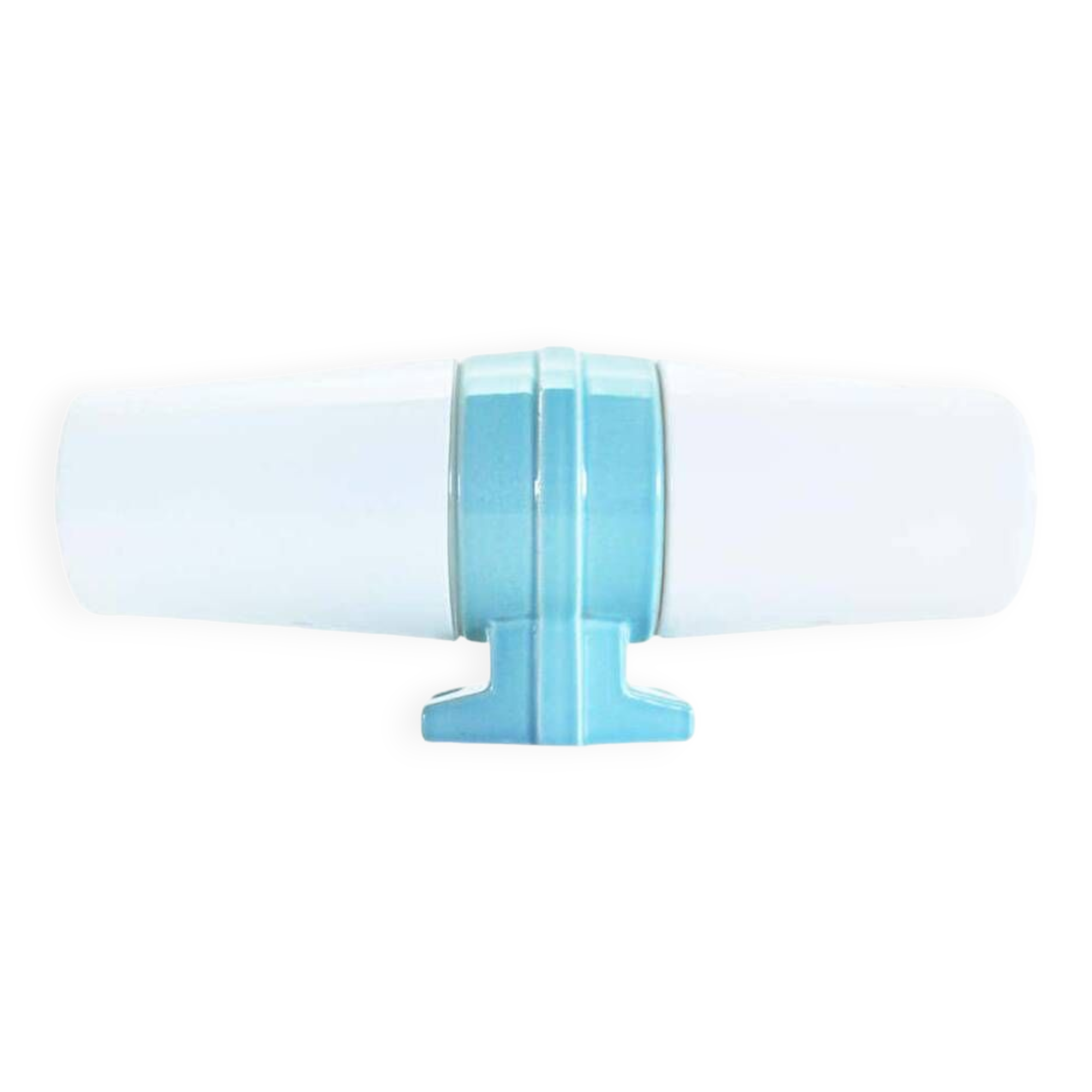 Large Scandinavian Modern Opaline Glass and Porcelain Wall Light by IFÖ, 1960s