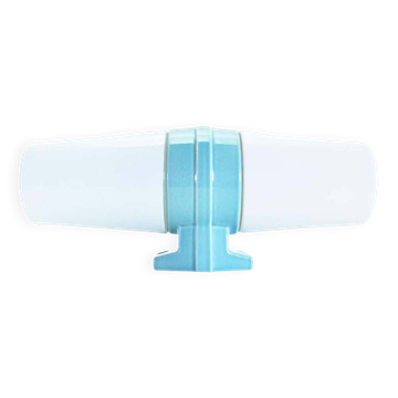 Grande applique murale scandinave moderne en verre opalin et porcelaine par IFÖ, 1960s