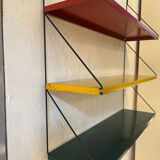 Metal string wall shelf