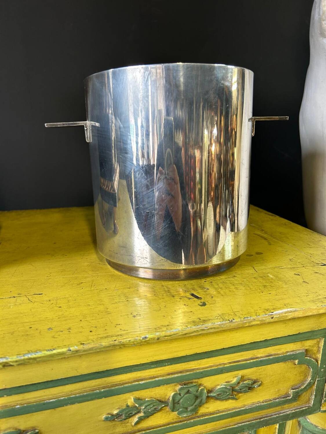 Christofle silver-plated champagne bucket, Windsor model by Lino