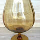 Amber glass vase