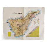 Vintage map of Tenerife (front and back)
