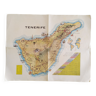 Plan vintage de Tenerife (recto/verso)