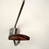 Old coat rack in metal and wood