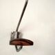 Old coat rack in metal and wood