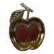 Silver apple trinket tray