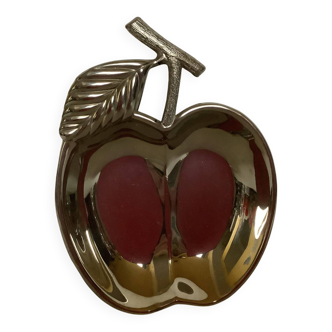 Silver apple trinket tray